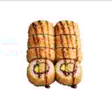 C6 Crispy Cali Lachs Avocado Inside out Roll